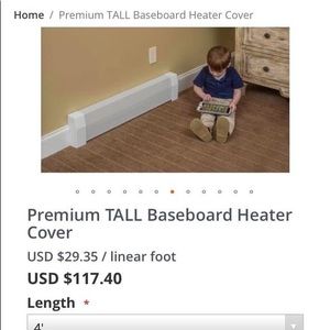 Baseboarder heater cover (new never used)